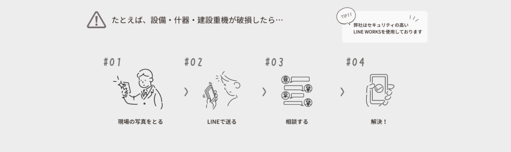 法人のお客様破損したら